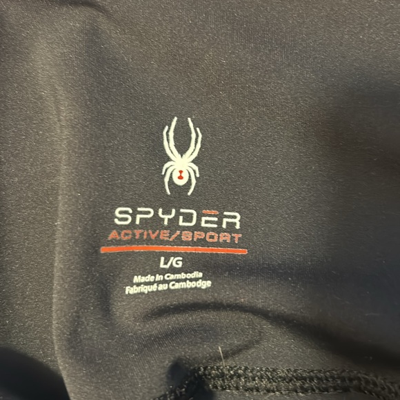 Spyder black sport leggings. Size Large - Picture 5 of 6